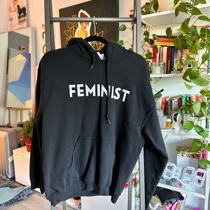 black feminist hoodie